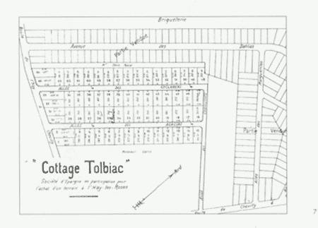 Amis du Vieux L´Haÿ- Histoire de L'Haÿ-les-Roses - Plan du Cottage Tolbiac