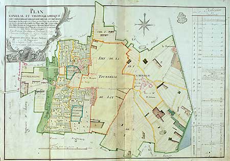 Amis du Vieux L´Haÿ- Histoire de L'Haÿ-les-Roses - Plan de L'Haÿ en 1783